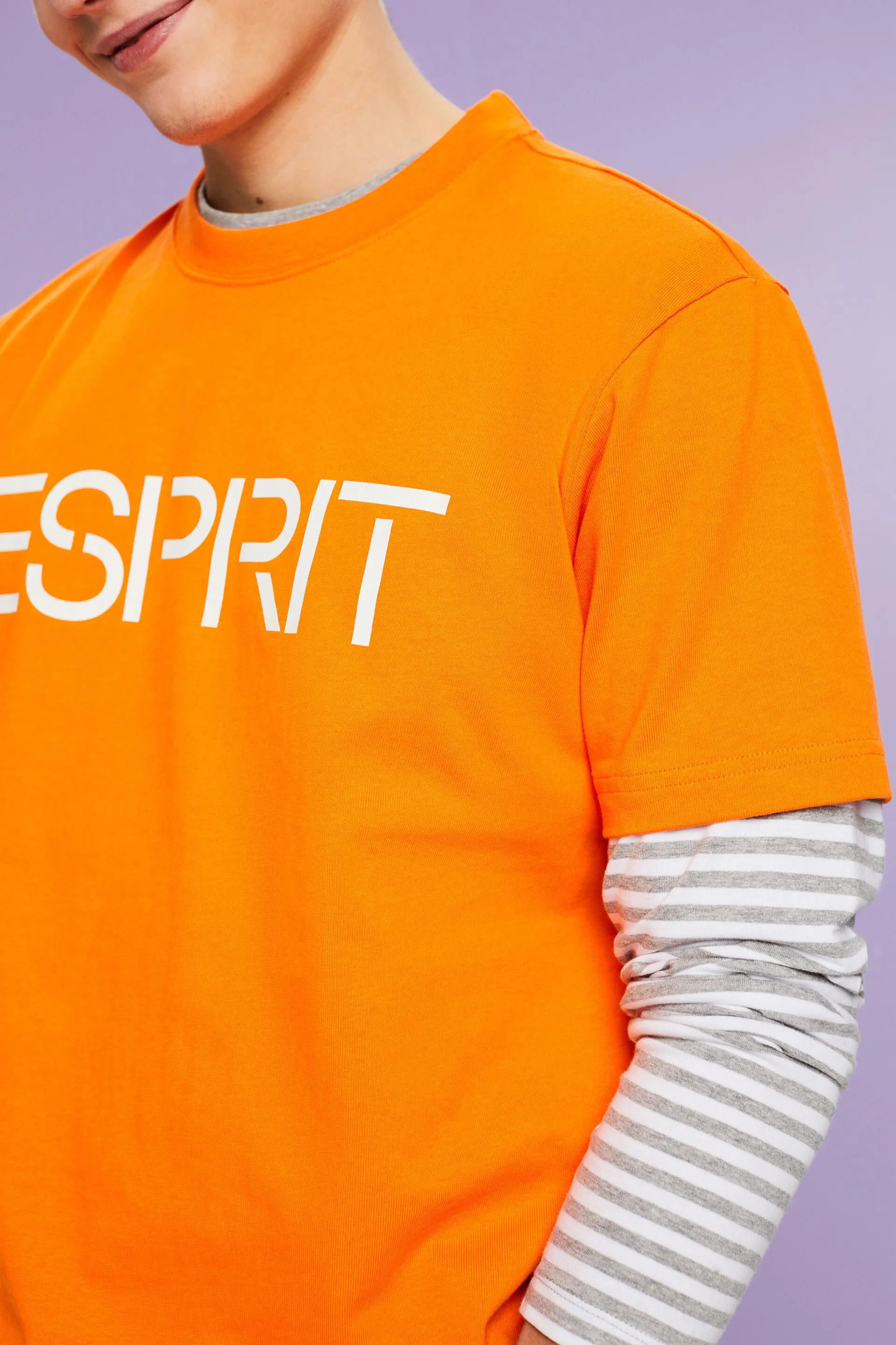T-shirt unisex in jersey di cotone con logo
