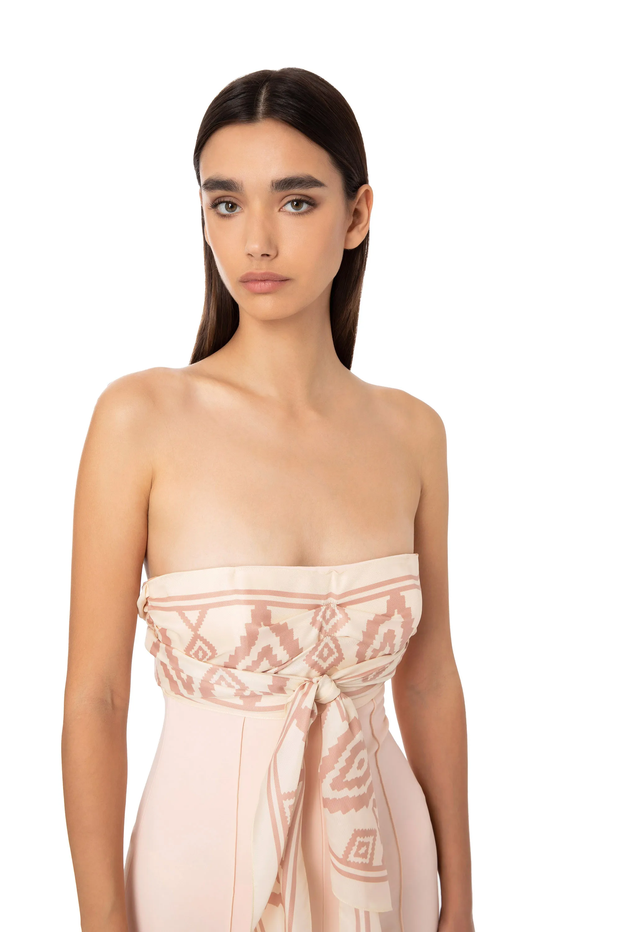 Tuta con top foulard