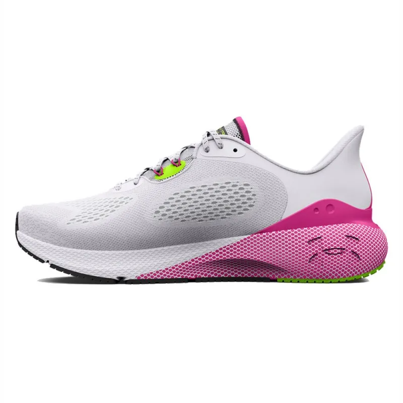 Under Armour Hovr Machina 3 Bianco Rosa - Scarpe Running Donna
