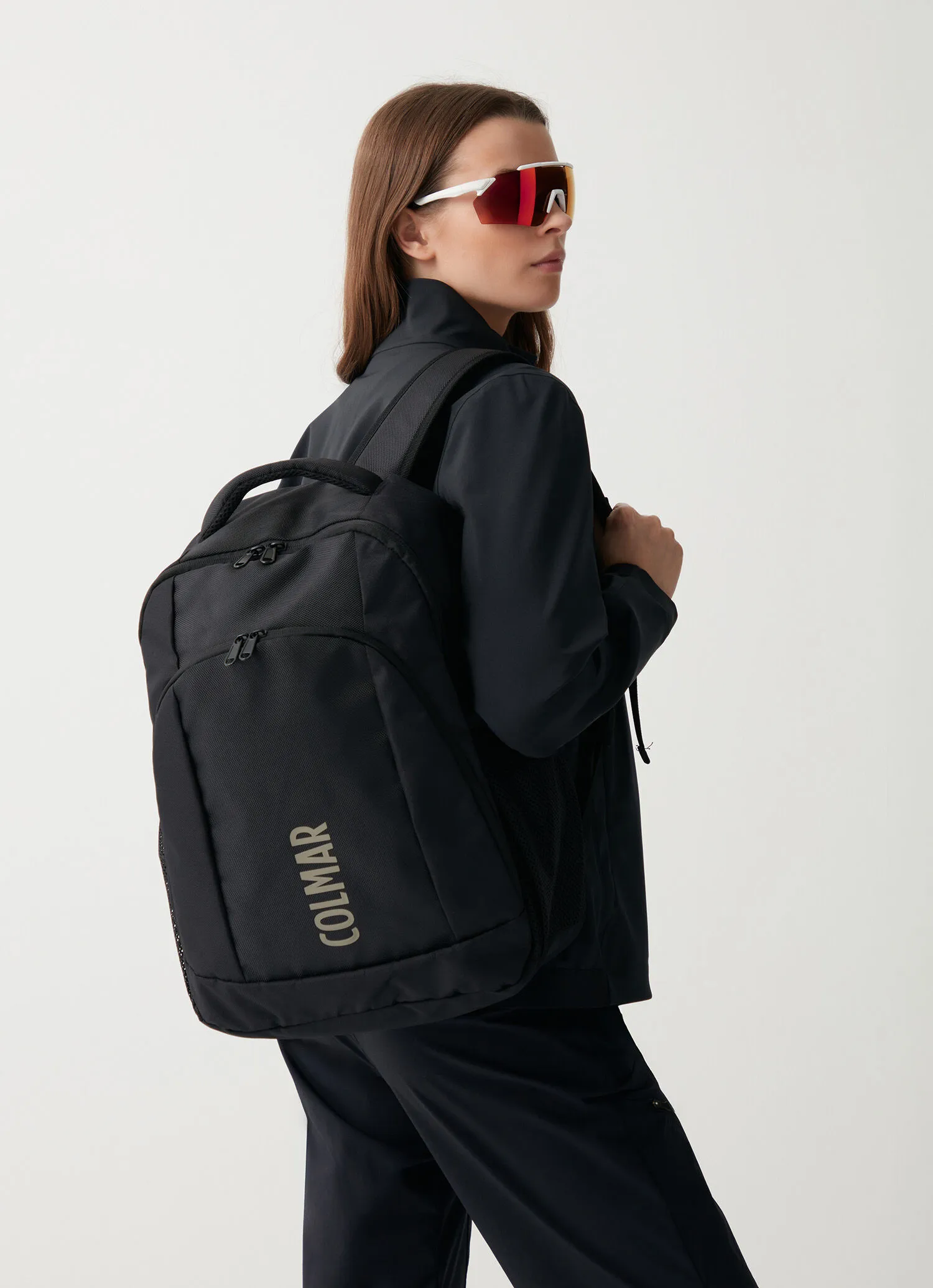 Unisex backpack in polyester canvas