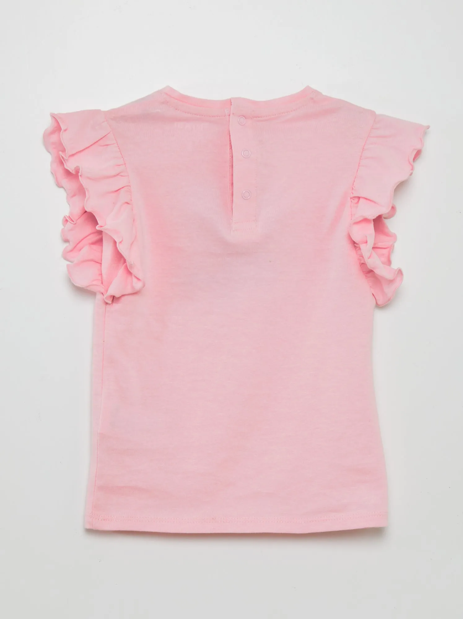 Vestito con volant - Grafik Edition - ROSA