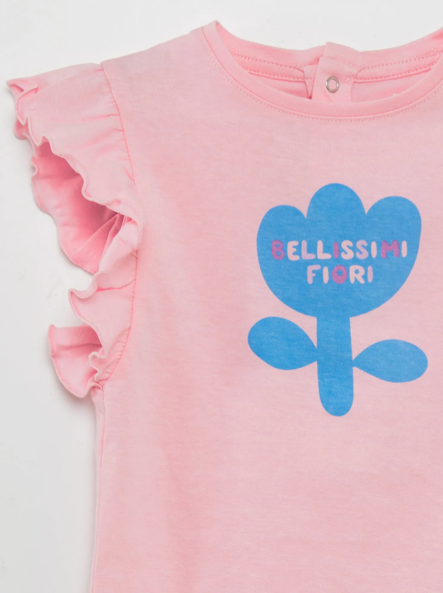 Vestito con volant - Grafik Edition - ROSA