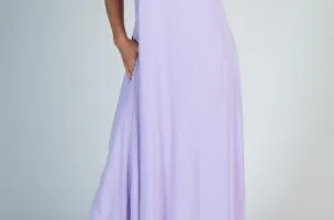 Vestito estivo lungo Yasmine, viola