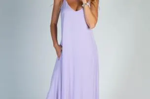 Vestito estivo lungo Yasmine, viola