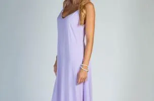 Vestito estivo lungo Yasmine, viola