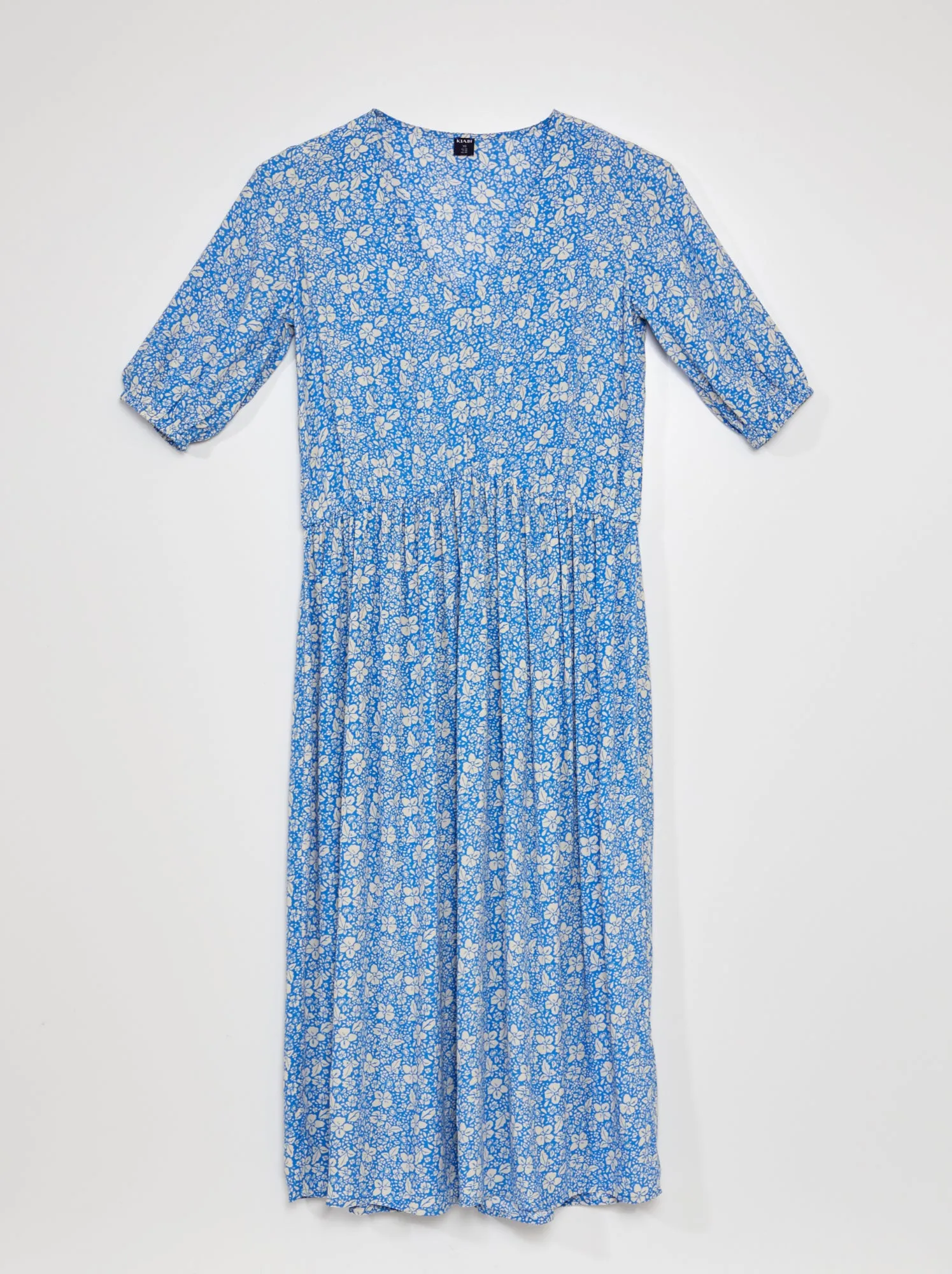 Vestito midi stampato - So Easy - BLU
