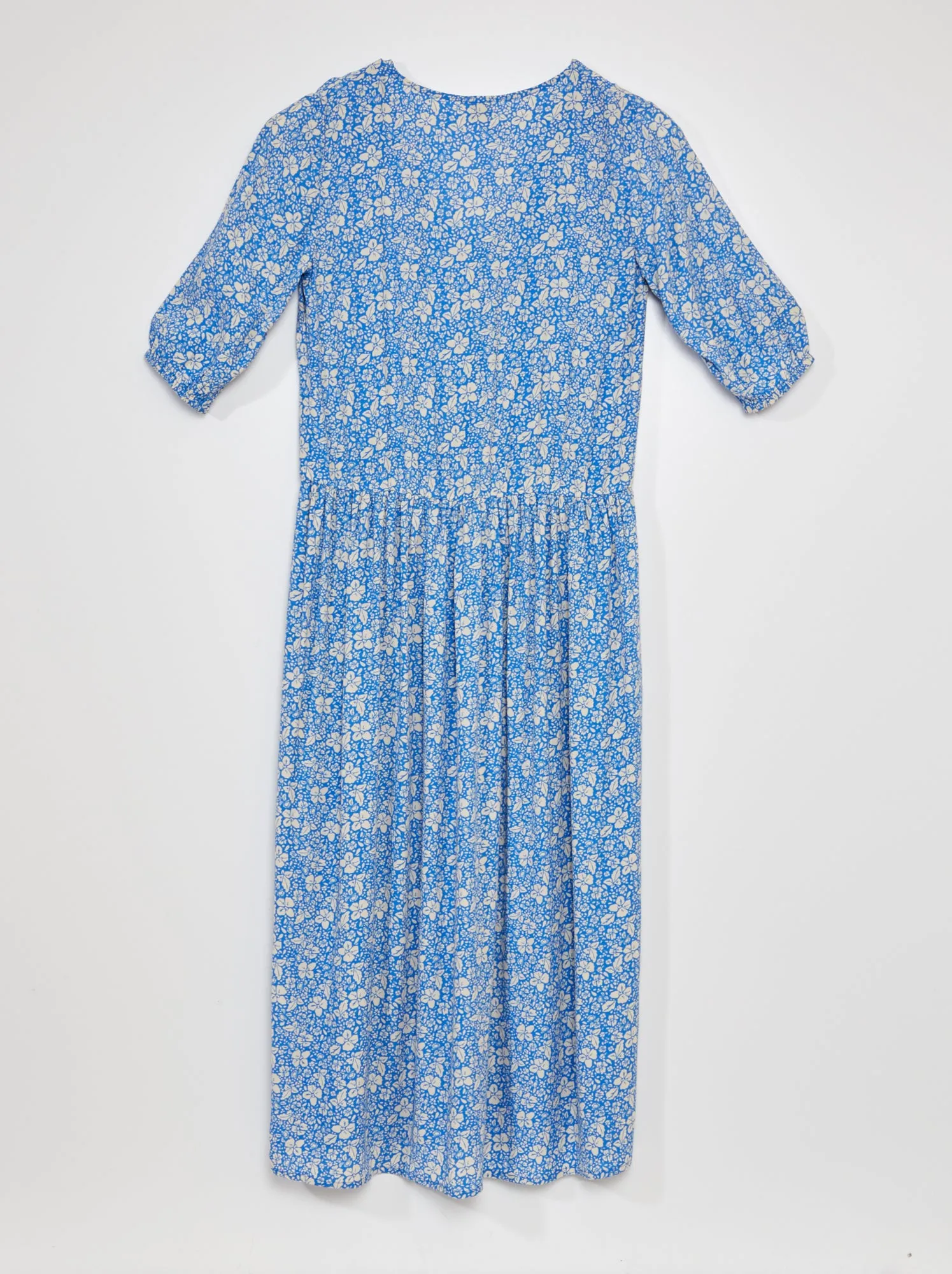 Vestito midi stampato - So Easy - BLU