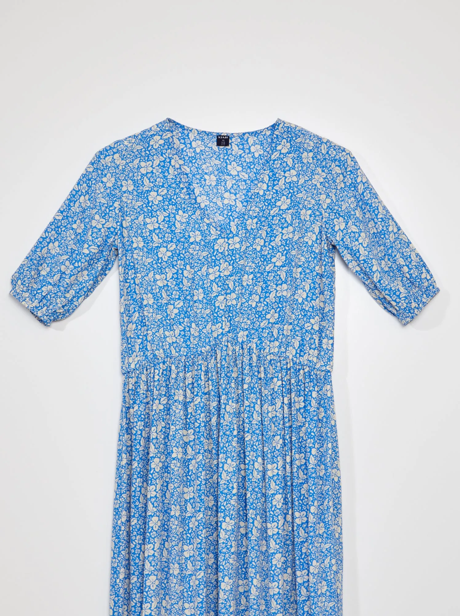 Vestito midi stampato - So Easy - BLU