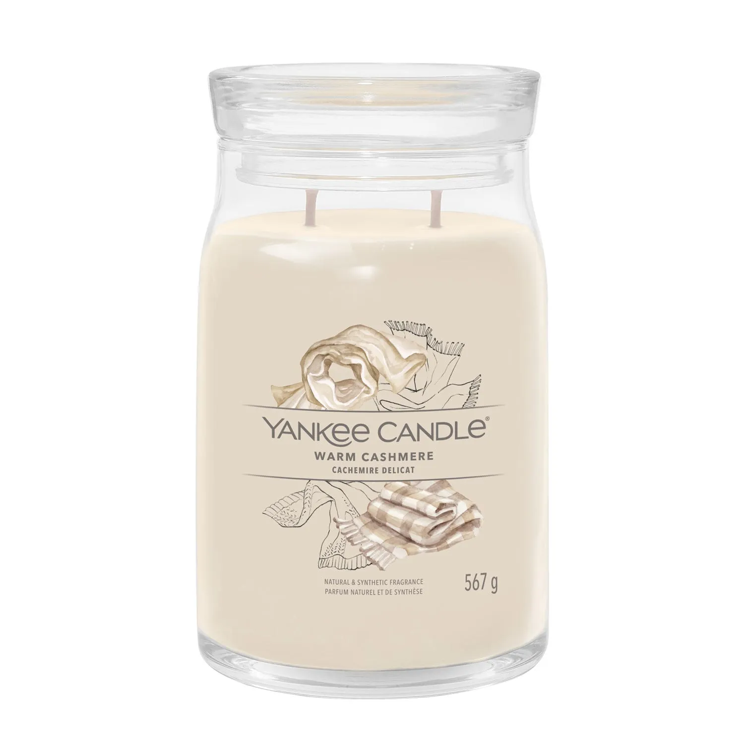 Warm Cashmere, candela in giara grande - Yankee Candle 