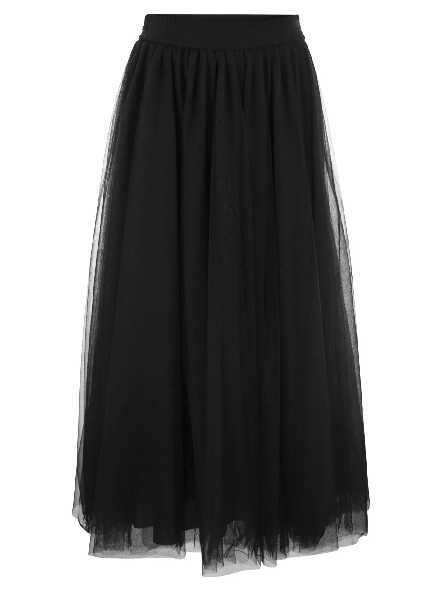 Wide tulle skirt