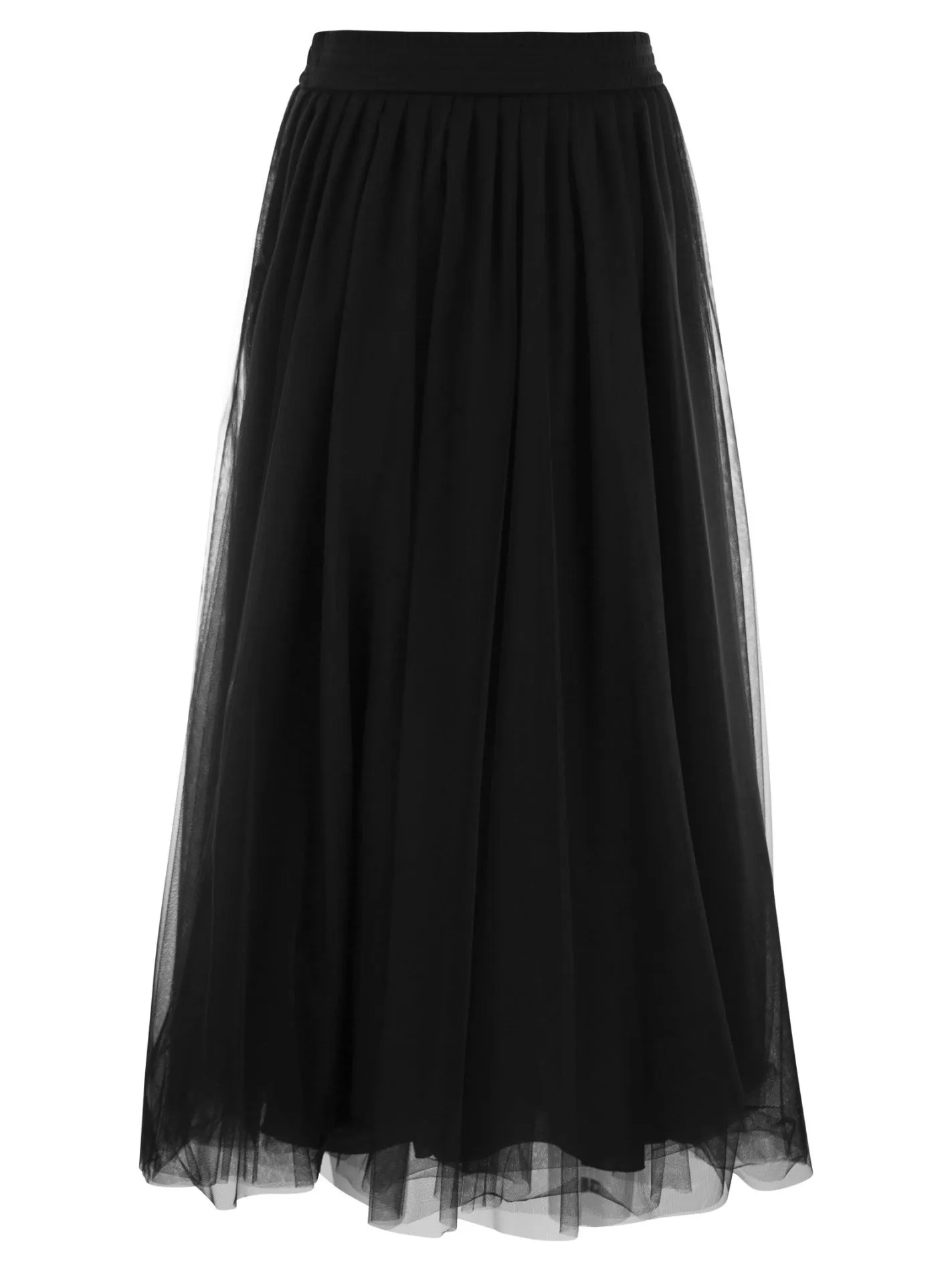 Wide tulle skirt