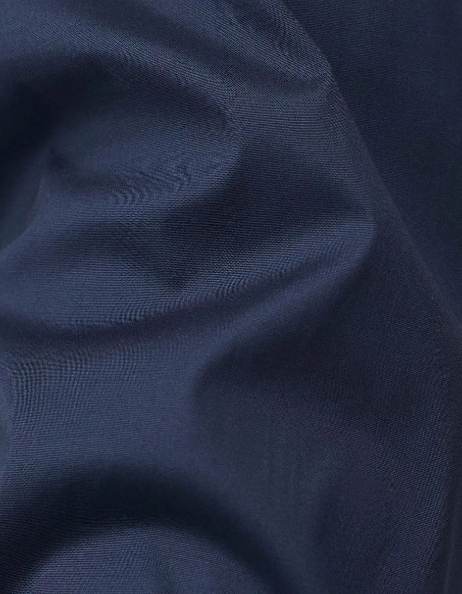 Xacus Camicia Classica Tinta Unita in Cotone Stretch