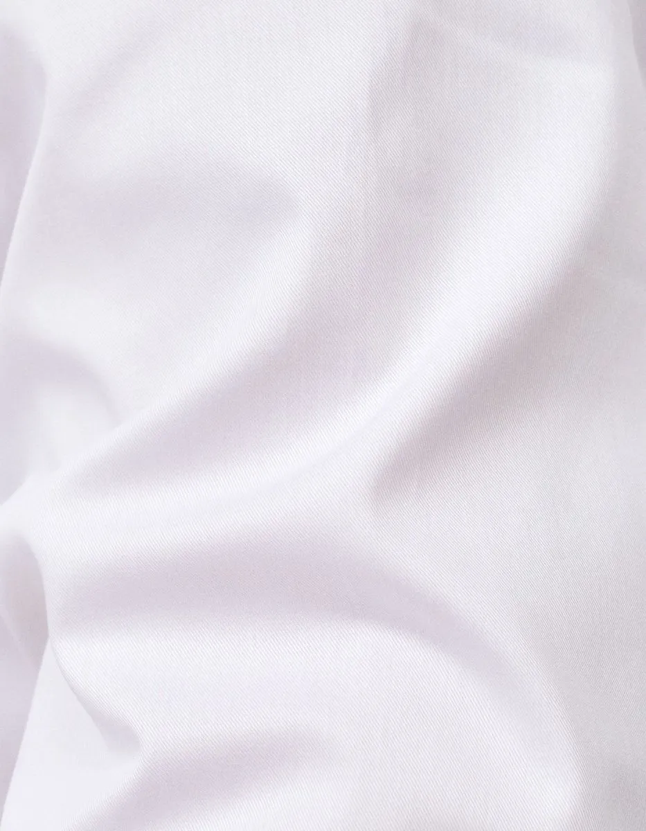 Xacus Camicia Classica Tinta Unita in Cotone Stretch