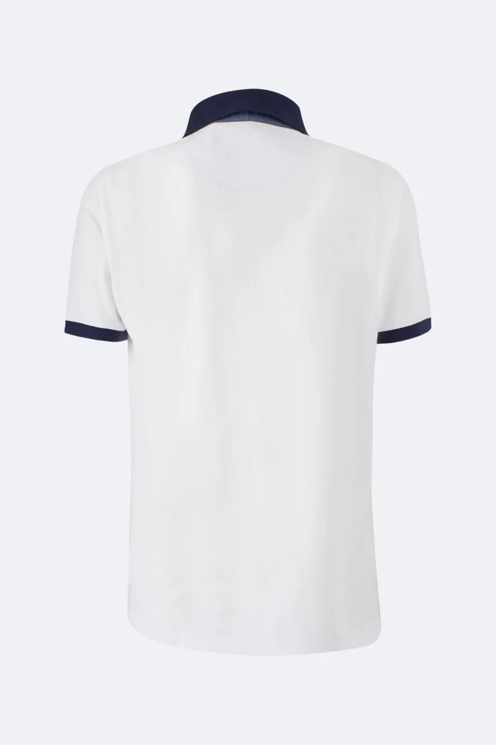 YES-ZEE POLO UOMO BIANCA CON DETTAGLI A CONTRASTO T710
