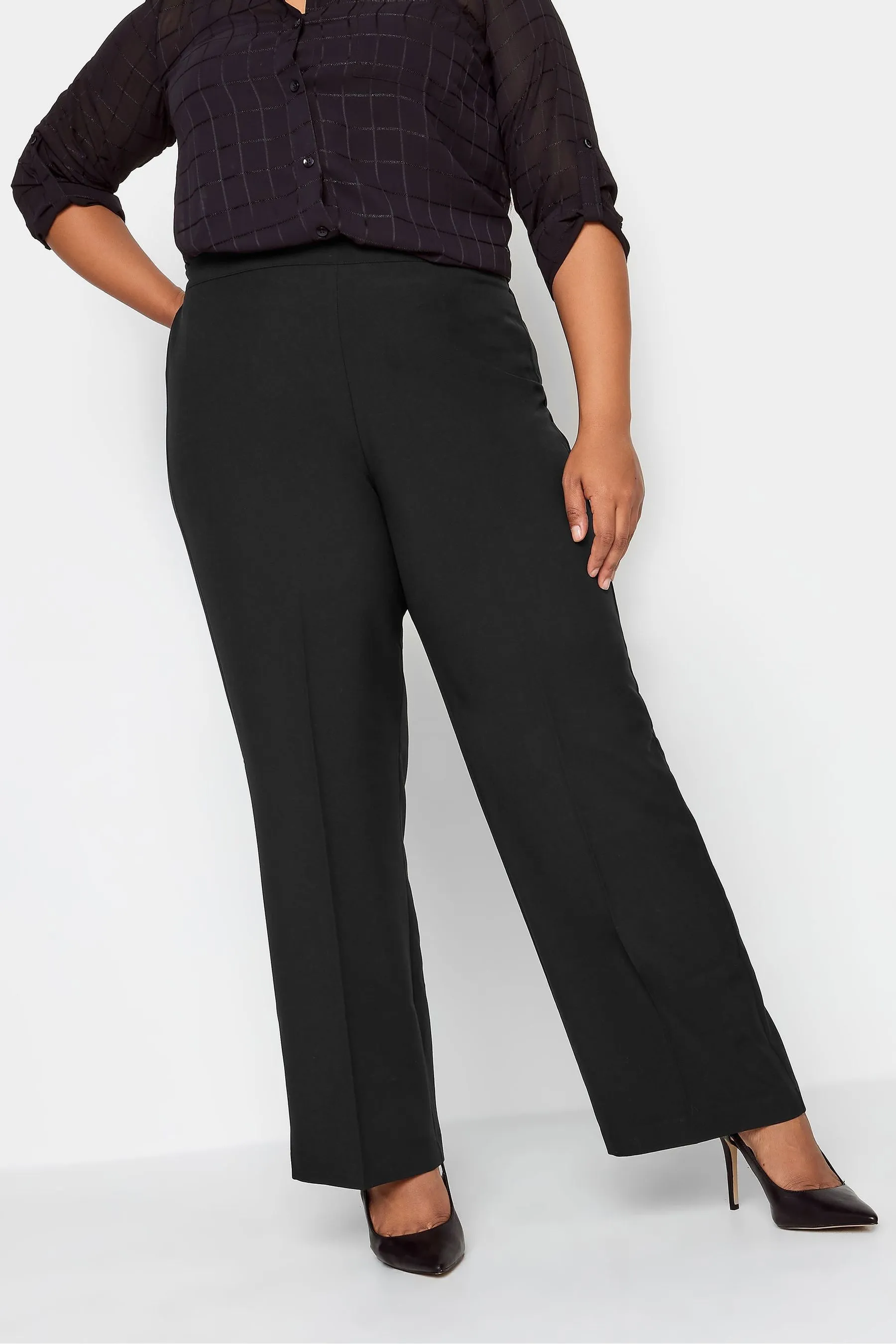 Yours Curve - Pantaloni elasticizzata e dritta