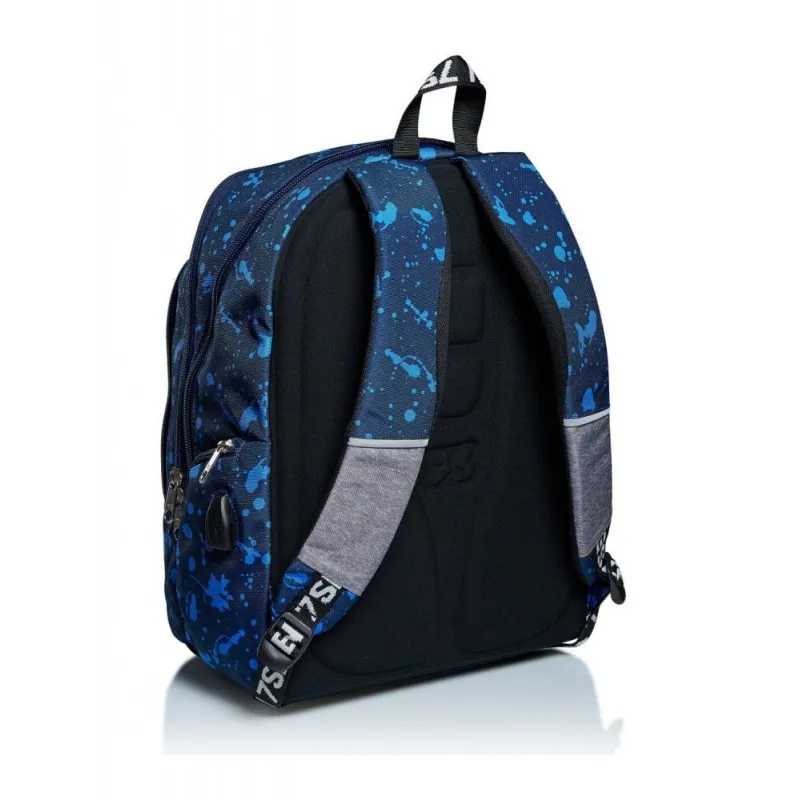 ZAINO ORGANIZZATO ADVANCED STREET PLAYER 43X31X26CM 2 ZIP 2 TASCHE C/ZIP PRODOTTO UFFICIALE GARANZIA 4 ANNI SEVEN ITALY