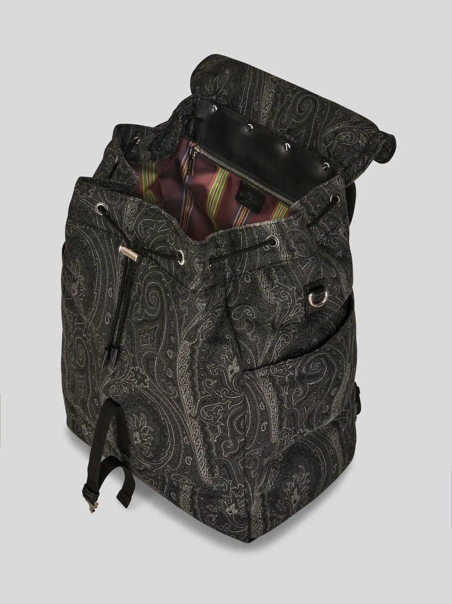 ZAINO PAISLEY CON LOGO ETRO E PEGASO